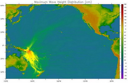 tsunami propagation through the Hawaiian Islands